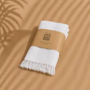Scarf and Pouch Set - White
