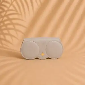 Glasses case and Earrings Set - Beige
