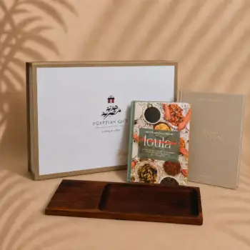 Trunk platter and Cookbook Set